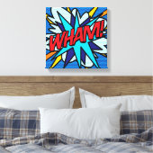 Toile WHAM Fun Retro Comic Book Pop Art (Insitu(Chambre))