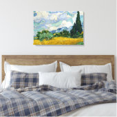 Toile Wheat Field with Cypresses Canvas Prints (Insitu(Chambre))