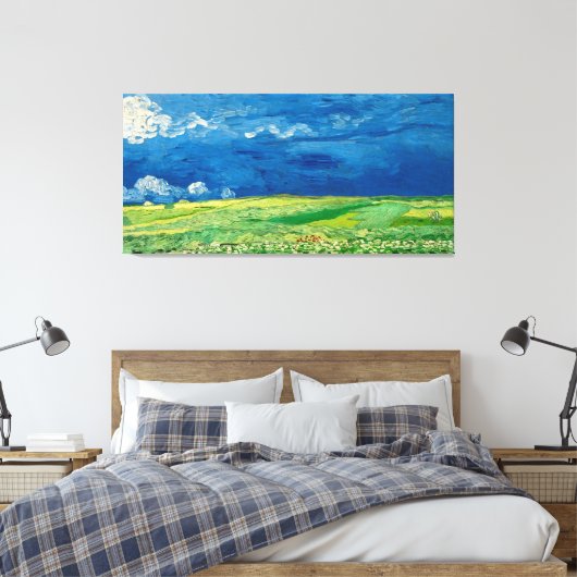 Toile Wheatfield Under Thunderclouds par Vincent van Gog (Insitu(Chambre))