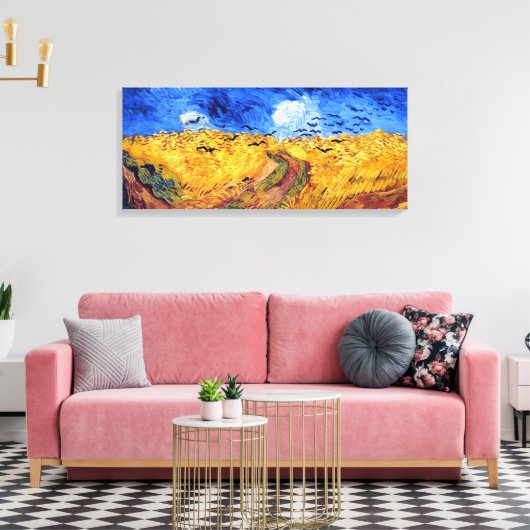 Toile Wheatfield with Crows, Vincent Van Gogh (Insitu(Salon))