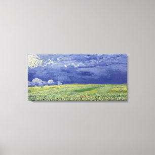 Toile Wheatfields de Vincent van Gogh sous le nuage