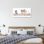 Toile Where the Wild Things Are Characters on Logo (Insitu(Chambre))