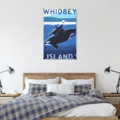 Toile Whidbey Island, Washington Orca et Calf (Insitu(Chambre))