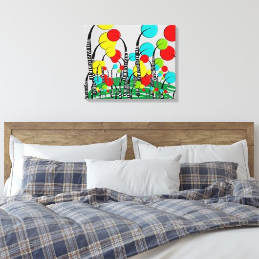 Toile Whimsical and Quirky Tree Art Forrest Magique (Insitu(Chambre))
