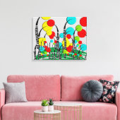 Toile Whimsical and Quirky Tree Art Forrest Magique (Insitu(Salon))