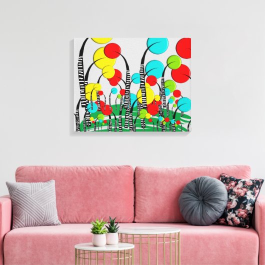 Toile Whimsical and Quirky Tree Art Forrest Magique (Insitu(Salon))