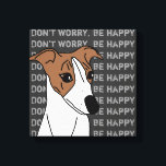 Toile Whippet chien pop art<br><div class="desc">Style pop art rétro dessin original chien illustration de mignonne Whippet inquiet avec texte inspirant et positif "Ne vous inquiétez pas, soyez heureux" imprimé sur toile. Un doit vous garder motivé et sur la bonne voie surtout pour ceux qui aiment les animaux et les chiens.</div>