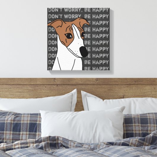 Toile Whippet chien pop art (Insitu(Chambre))