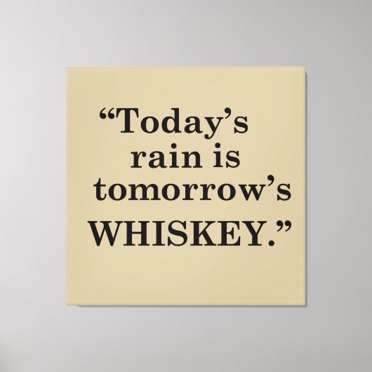 Toile Whiskey cite d'étranges paroles d'alcool (Recto)
