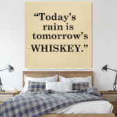 Toile Whiskey cite d'étranges paroles d'alcool (Insitu(Chambre))