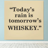 Toile Whiskey cite d'étranges paroles d'alcool (Insitu (Plancher de Bois))