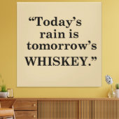 Toile Whiskey cite d'étranges paroles d'alcool (Insitu(Salon))