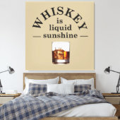 Toile Whiskey cite d'étranges paroles d'alcool (Insitu(Chambre))