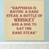 Toile Whiskey cite d'étranges paroles d'alcool (Insitu (Plancher de Bois))