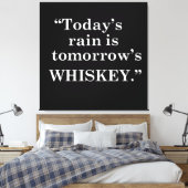 Toile Whiskey cite d'étranges paroles d'alcool (Insitu(Chambre))