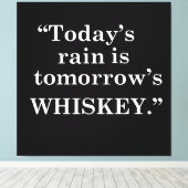 Toile Whiskey cite d'étranges paroles d'alcool (Insitu (Plancher de Bois))