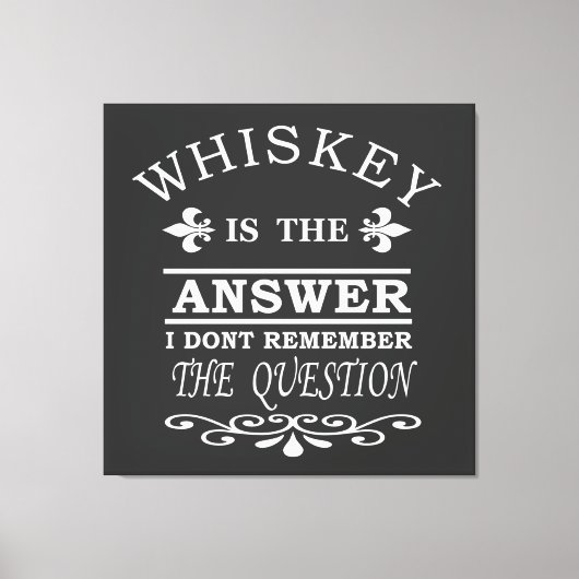 Toile Whiskey cite d'étranges paroles d'alcool (Recto)