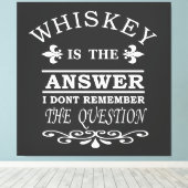 Toile Whiskey cite d'étranges paroles d'alcool (Insitu (Plancher de Bois))
