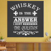 Toile Whiskey cite d'étranges paroles d'alcool (Insitu(Salon))