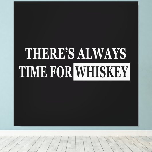 Toile Whiskey cite d'étranges paroles d'alcool (Insitu (Plancher de Bois))