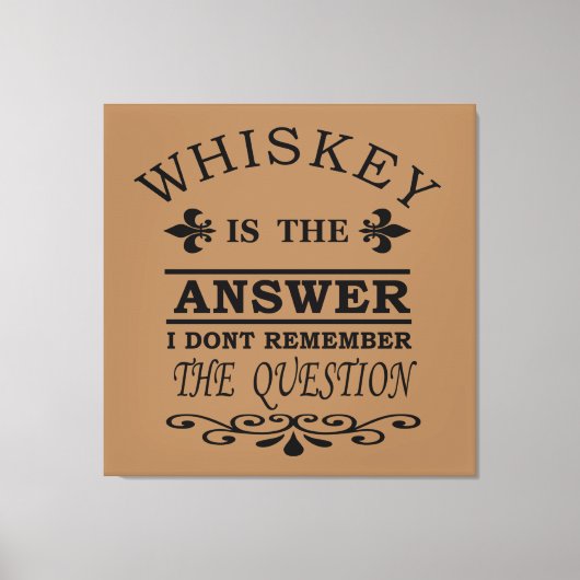 Toile Whiskey cite d'étranges paroles d'alcool (Recto)