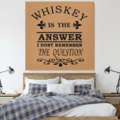 Toile Whiskey cite d'étranges paroles d'alcool (Insitu(Chambre))