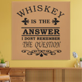 Toile Whiskey cite d'étranges paroles d'alcool (Insitu(Salon))