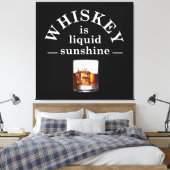 Toile Whiskey cite d'étranges paroles d'alcool (Insitu(Chambre))