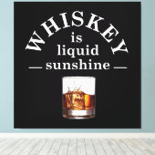 Toile Whiskey cite d'étranges paroles d'alcool (Insitu (Plancher de Bois))