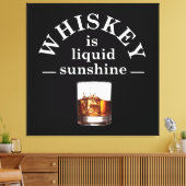 Toile Whiskey cite d'étranges paroles d'alcool (Insitu(Salon))
