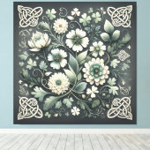 Toile Whispered Clover Knotwork Garden (Insitu (Plancher de Bois))