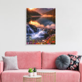 Toile Whispering Sunset Over Alpine Mountains Fall Dusk (Insitu(Salon))