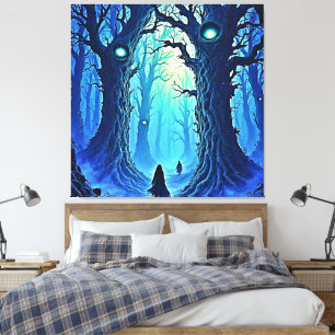 Toile Whispering Woods Imaginaire foncé
