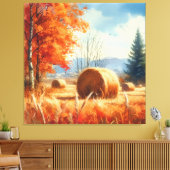 Toile Whispers d'automne : Une Sérénade d'aquarelle (Insitu(Salon))