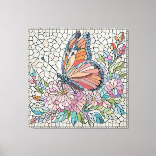 Toile Whispers Des Blossoms - Art Mosaïque (Recto)