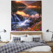 Toile Whispers of the Alpine Sunset (Insitu(Chambre))