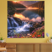 Toile Whispers of the Alpine Sunset (Insitu(Salon))