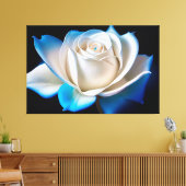 Toile White and Blue Rose (Insitu(Salon))