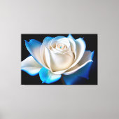 Toile White and Blue Rose (Recto)