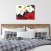 Toile White and Red Poinsettias (Insitu(Chambre))
