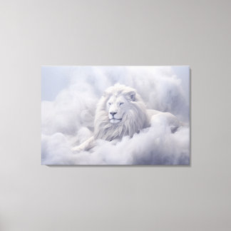 Toile White Lion of Judah