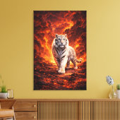 Toile White Tiger Fantasy Art | Man Jiang Hong Art Serie (Insitu(Salon))