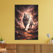 Toile White Tiger Fantasy Art | Man Jiang Hong Art Serie (Insitu(Salon))
