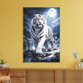 Toile White Tiger Fantasy Art | Man Jiang Hong Art Serie (Insitu(Salon))