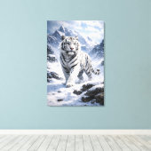 Toile White Tiger Fantasy Art | Man Jiang Hong Art Serie (Insitu (Plancher de Bois))