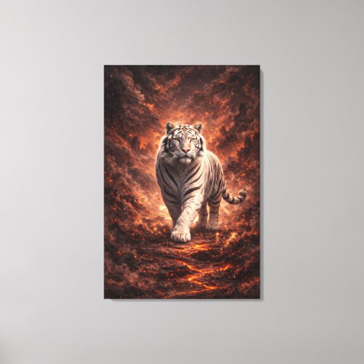 Toile White Tiger Fantasy Art | Man Jiang Hong Art Serie (Recto)