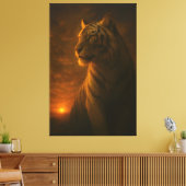 Toile White Tiger Fantasy Art – Mystic Jungle Light (Insitu(Salon))