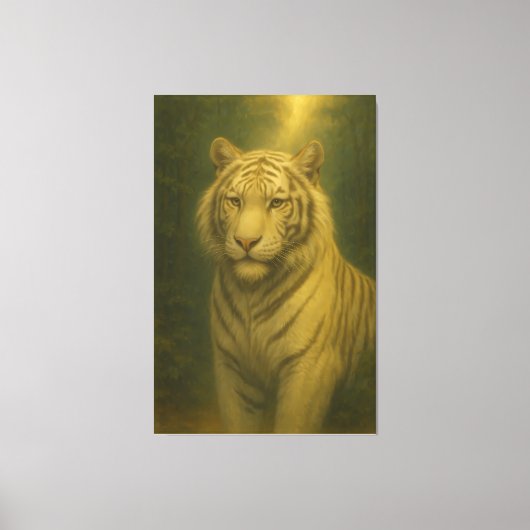 Toile White Tiger Fine Art – Majestic Portrait (Recto)