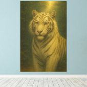 Toile White Tiger Fine Art – Majestic Portrait (Insitu (Plancher de Bois))