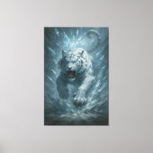 Toile White Tiger – Frost King Ice Burst Descent – ManJi (Recto)